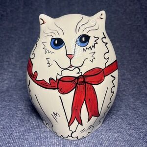 Cats By Nine Nina Lyman Cat Vase, Whimsical Ceramic Cat Decor‎